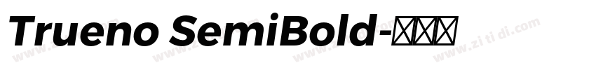 Trueno SemiBold字体转换